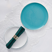 P & T Vaisselle sous glaçure Plats en céramique Ensemble d'assiettes Plat nordique profond Assiette à soupe Tasse à thé simple Ensemble d'assiettes en porcelaine pour le dîner