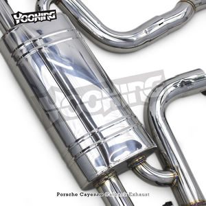 Système d'échappement Valvetronic en acier inoxydable pour PORSCHE Cayenne 957 3.6 4.8, tuyau d'échappement d'usine - Product Image 4