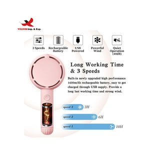 Ventilateur portable rechargeable sans pales FENGFLY rose à prix réduit pour achats groupés - Product Image 3