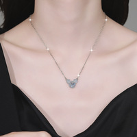 Livraison rapide S925 Silver Vvs Custom Moissanite Chain Pendentif Collier