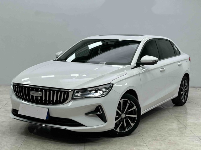 2024 for Emgrand Sedan 1.5L CVT FWD Automatic Left Steering Cheap Used Petrol Leather Seats R16 Tires Euro VI 5 Seats 7 Month