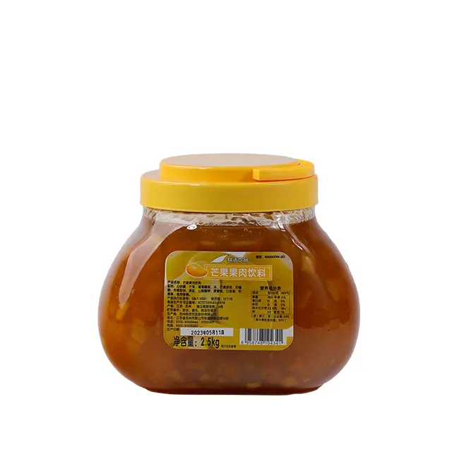 Hete Verkoop Geconcentreerde Mango Thee Jam 2.5Kg Fruit Thee Jam Mango Pulp Jam Materiaal