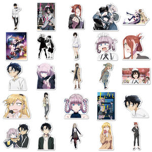 50 pièces Vente directe d'usine Autocollants imperméables en PVC à thème d'anime Song of the Night pour ordinateurs portables et bouteilles d'eau - Product Image 3