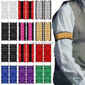 2 Pièces Jarretière de bras antidérapante style Années 20 pour hommes, pour chemise de costume, pour fête Années 20 - Product Image 2