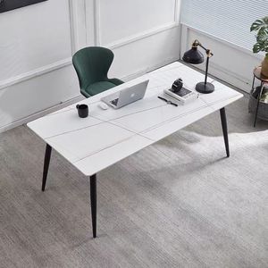 Muebles de Comedor de Estilo Moderno, Mesa con Patas de Metal, Mesa de Comedor con Tapa de Piedra Sinterizada para el Hogar - Product Image 2