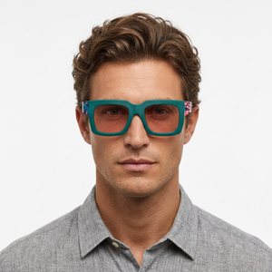 Rectangle Full Rim <b>Sunglasses</b> Mirror Lenses 100% UV Protection Men Casual Adult Fashion Sun Protection - Product Image 1