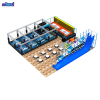 Équipement de parcours Ninja Warrior : Mur d'escalade double couche, direct usine, pour trampolines et centres de fitness, répondant à la demande de fitness