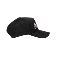 Casquettes de baseball OEM personnalisées à 5 panneaux, originales, style Barbas, X Rich the Kid, à large bord, en daim, sportives, avec strass