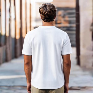 T-<span class=keywords><strong>shirt</strong></span> Homme Col Rond Personnalisé Léger et Doux Anti-boulochage pour Loisirs et Activités Quotidiennes – Grande Vente - Product Image 1