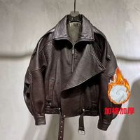 Veste Moto Noire Premium Femme en Similicuir PU – Manteau ODM pour l'Automne et le Bureau
