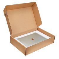 Cajas de envío reutilizables ecológicas de cartón corrugado resistente de alta calidad con revestimiento de espuma para embalaje de portátiles