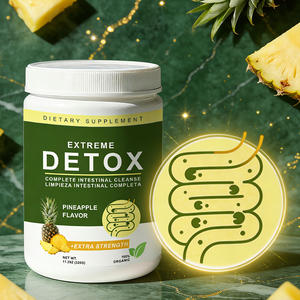 Poudre Détox Colon à Base de Fibres Végétales Naturelles Saveur Citron, Probiotiques Multiples, Réduit la Graisse Abdominale, Digestif pour Adultes - Product Image 1