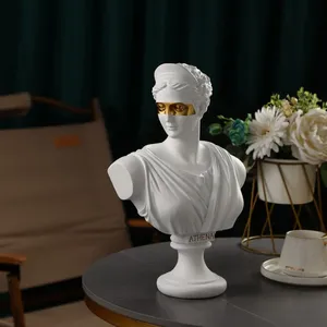 Wholesale Greek Figurine for Home Decoration Apollo <strong>Diana</strong> Simulate Plaster Resin Sculpture Scandinavian Statue for Living Room - Product Image 6