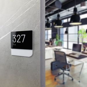 Placa de Puerta en Braille, Letreros con Número de Casa, Placas de Dirección para Exteriores, Placas con Nombre, Placas con Número de Puerta, Placas de Dirección para Oficina y Hotel - Product Image 3
