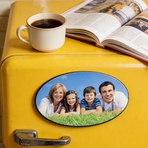 Lot de 50 <span class=keywords><strong>aimants</strong></span> ovales pour réfrigérateur, modernes, imprimable, personnalisés, pour Photo, vente en gros, pour famille - Product Image 4