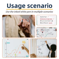 Marqueurs pour tableau blanc, adaptés au bureau et aux enseignants, effaçables et rechargeables, grande capacité