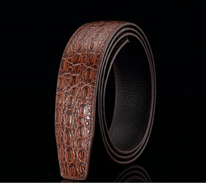 Cinture da Uomo alla Moda in Vera Pelle con Stampa Alligatore <span class=keywords><strong>Senza</strong></span> <span class=keywords><strong>Fibbia</strong></span> - Product Image 6