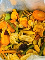 Chips de fruits et légumes croustillants et exotiques, mélange de fruits et légumes, frites sous vide, collation saine, OEM/ODM, vente en gros, export en vrac, fournisseur Vietnamien