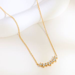 Healing Crystal Necklace Cross Border Multi Global Export Service <b>for</b> Wholesalers Cadmium Free Metal 18k Gold Plated Color - Product Image 3