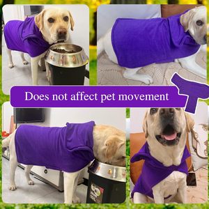 Pet Dog And Cat Microfiber Bathrobe Full Coverage <b>Quick</b> <b>Drying</b> Soft Thick <b>Towel</b> For Grooming - Product Image 4