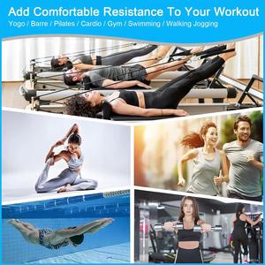 ชุดอุปกรณ์พิลาทิสสำหรับออกกำลังกายที่บ้าน ปรับน้ำหนักได้ เป็นมิตรกับสิ่งแวดล้อม น้ำหนัก 1 ปอนด์ 2 ปอนด์  น้ำหนักถ่วงข้อเท้าและข้อมือรูปทรงสี่เหลี่ยมผืนผ้า บรรจุด้วยซิลิโคนและเหล็ก - Product Image 3