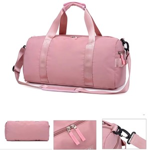 Customized Logo Large Capacity Travel <b>Storage</b> Bag with Shoe Compartment, Fashion Handheld Sports Organizer for Fitness Gym Yoga - Product Image 3