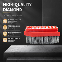 Brosse de ponçage en gros 140 mm, brosse de polissage durable, personnalisée, Almohadilla De Pulido, outil industriel diamanté en fil de fer de Chine