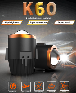 K60 2.0นิ้ว6000K ชิป90000LM 3570ไฟ LED กันน้ำได้หลอดไฟตัดหมอกไฟหน้าแบบคู่ - Product Image 2