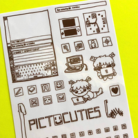 Feuille d'autocollants personnalisés prédécoupés pour agenda, en vinyle adhésif imperméable