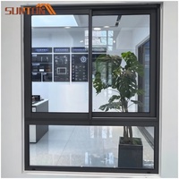 Ventanas Corredizas de Perfil de Aluminio Personalizadas de Alta Gama, Ventanas de Doble Vidrio con Aislamiento Acústico para Apartamentos de Lujo