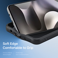 Coque de téléphone transparente antichoc en PU+TPU avec finition givrée de style minimaliste pour Motorola Moto G37 Power+