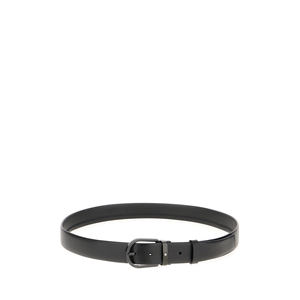 เข็มขัดที่ตระหนักในหนัง saffiano. -การปิดหัวเข็มขัด Montblanc ภายนอก: การตกแต่งหนัง100%: สีดำโลหะปืน - Product Image 1