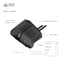 CITOPS - DVR para Automóvil con 2 Cámaras, Visión Nocturna Móvil, DVR de 2 Canales, Full HD 1080p, MDVR, GPS, Wifi, 4G, DVR Móvil para Vehículo de 2 Canales
