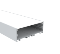 Profilé en aluminium LED à large surface émettrice de lumière, extrusion anodisée 6063-T5, pour plafond et mur