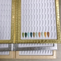 Album de 216 couleurs pour ongles, nuancier de vernis gel tendance, livre d'affichage professionnel des couleurs en cuir