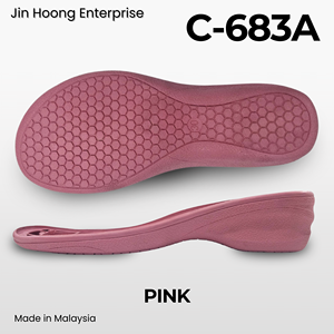 Chaussures légères et durables pour enfants Jin Hoong, antidérapantes, en PVC, semelle extérieure rose C-683A, résistantes à l'eau, épaisseur de 40 mm - Product Image 3