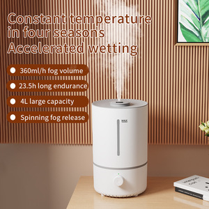 Humidificateur ultrasonique 4L à brume chaude, remplissage par le haut, pour usage domestique - Product Image 1