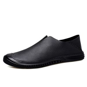 Men's Loafers Driving Shoes Penny Loafer <b>Flats</b> Cow Genuine Leather Low-top Slip on Pull on Handmade Casual Business Light Weight - Product Image 2