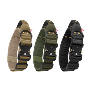 <span class=keywords><strong>Collier</strong></span> d'entraînement tactique réglable en nylon pour animaux <span class=keywords><strong>de</strong></span> compagnie avec fonction <span class=keywords><strong>de</strong></span> déverrouillage rapide et bande réfléchissante, adapté aux grands chiens - Product Image 1