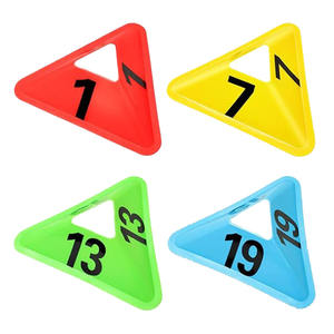 De Nieuwe Driehoek Voetbal Schijf Kegel Duurzame Sportmarkering Uitrusting Behendige Schijf Kegel Behendige Voetbal Kegels Met Genummerd - Product Image 3