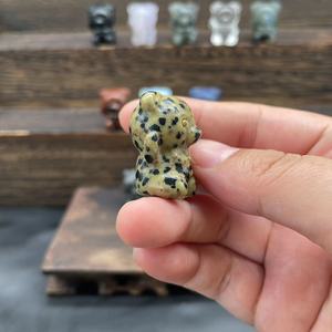 1.2 Inch Small Size <b>Cute</b> Crystal <b>Bear</b> Gemstones Carvings Crystal Healing Stones Craft Christmas Gift Souvenir - Product Image 5