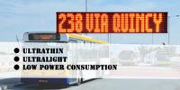 Panneau d'affichage de bus led à personnaliser, pour défilement des messages, information d'itinéraire de bus