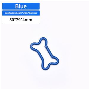 Bone Shaped Electrophoretic Color <b>cat</b> Pet Accessory Hanger Clothing Hook Aluminum Mountain Buckle Outdoor Ring Buckle - Product Image 5