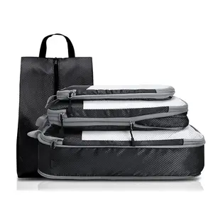 New Fashion 4 In 1 Travel Bag Organizer Set Lightweight Travel Luggage Organizer Bags 4 Pcs Packing Cubes Travel Bag Set