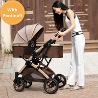 Poussette bébé 3 en 1 multifonctionnelle pliable pour nouveau-né, landau de voyage, chariot de bébé