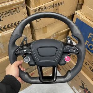 <span class=keywords><strong>Volante</strong></span> de fibra de carbono para <span class=keywords><strong>Audi</strong></span> A3 A4 A5 A6 A7 Q3 Q5 Q7 <span class=keywords><strong>Volante</strong></span> totalmente perforado <span class=keywords><strong>Volante</strong></span> de fondo plano Campaña - Product Image 1