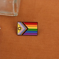 Broche en émail dégradé, drapeau de la fierté, cœur arc-en-ciel, symbole de progrès et de victoire, badge de revers, métal imprimé en lettrage en relief, cadeau