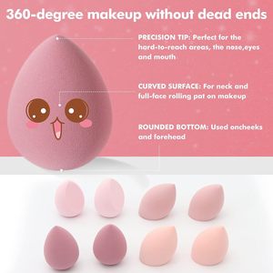 Custom Logo Eco-Friendly Soft Makeup Blender Sponge Set Non-Latex Free Washable Makeup Remover Box Packed With Private Label - Product Image 4