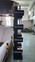Comptoir de magasin de vente au détail en bois contreplaqué personnalisable d'usine avec impression de logo blocs de construction présentoirs d'assemblage