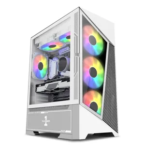 COOLMOON New Arrival PC Cabinet Gaming Custom Label Computer Case ATX/ITX/M-ATX/E-ATX Cheap Price On Sale Computer Tower